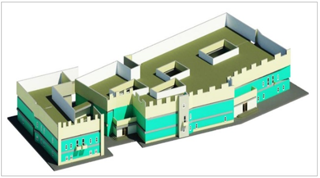 3D Visualization of the Building in Revit