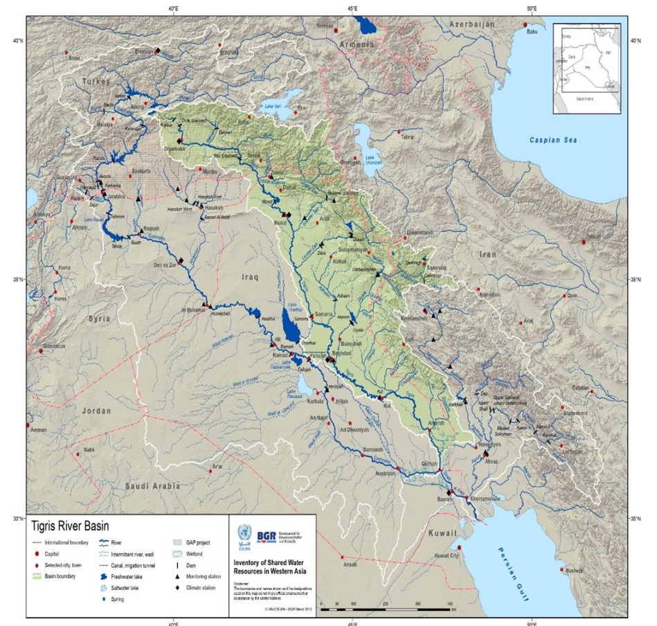 River Tigris- Catchment area 